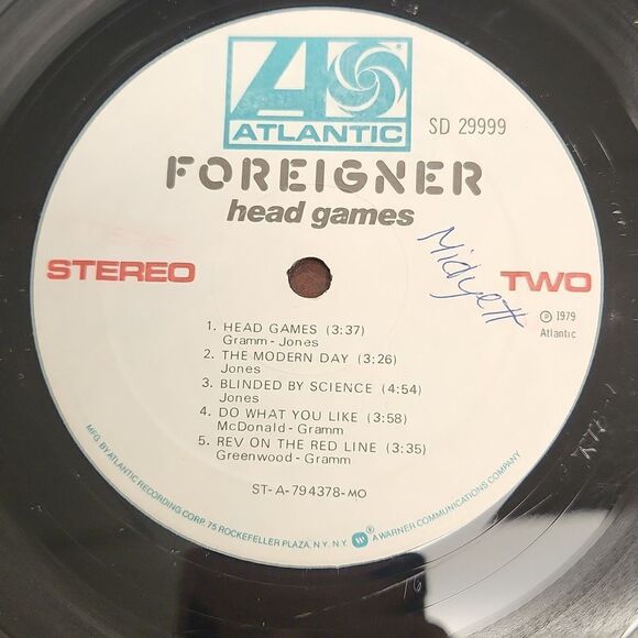 Foreigner Head Games 1979 Vinyl Record - Picture 7 of 7